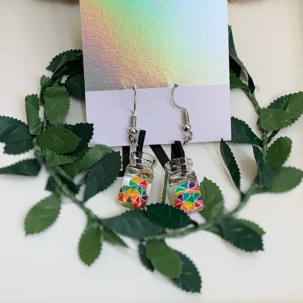 Colorful Summer Beverage Earrings
